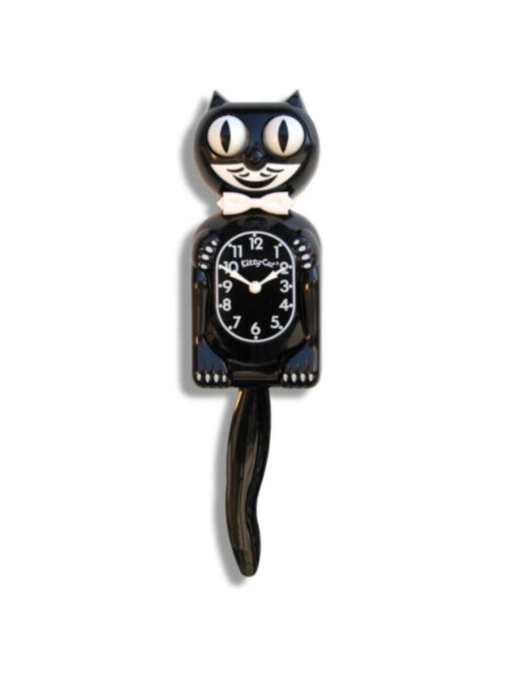 Classic Black Kitty-Cat Kit-Cat clock Kat Klock